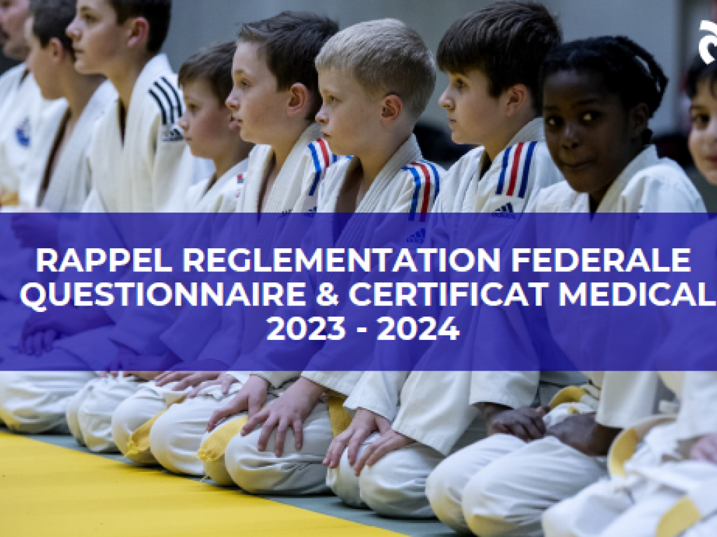 Image de l'actu 'Rappel réglementation fédérale Questionnaire et certificat médical 2023-2024'