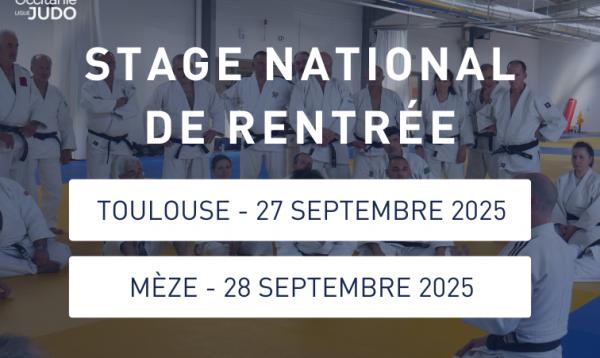 Stage National de Rentrée 2025 : à vos agendas !